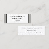 Vintage und klassische Berufliche Visitenkarte (Vorne/Hinten)