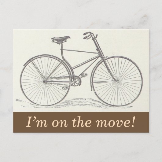 Vintage und klassische New House-Postkarte Ankündigungspostkarte (Vorderseite)