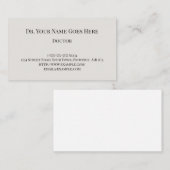 Vintage und nostalgische Visitenkarte (Vorne/Hinten)