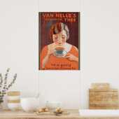 Vintage und Poster, Frauen trinken Tee Poster (Küche)