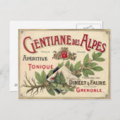 Vintage und Postkarte (Vorne/Hinten)