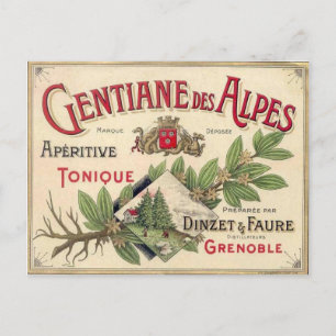 Vintage und Postkarte