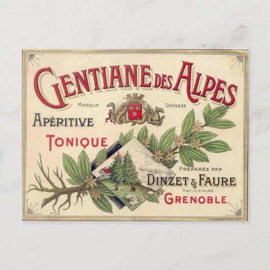 Vintage und Postkarte (Vorderseite)