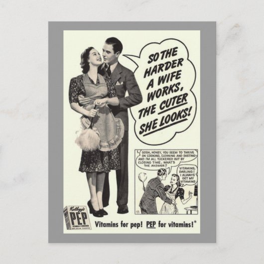 Vintage und Postkarte (Vorderseite)