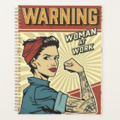 Vintage und rückwirkende weibliche Planerin Planer (Vorderseite)