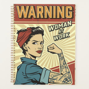 Vintage und rückwirkende weibliche Planerin Planer