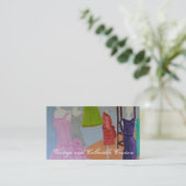 Vintage und sammelbare Couturen Visitenkarte (Stehend Vorderseite)