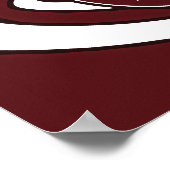 Vintage und Swan Belgisches Bierbanner Poster (Ecke)