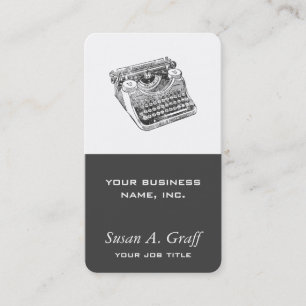 Vintage Underwood-Schreibmaschine Visitenkarte