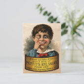 Vintage unerwünschte Werbekarte Postkarte (Stehend Vorderseite)