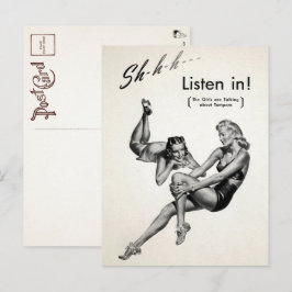 Vintage unerwünschte Werbung Postkarte 