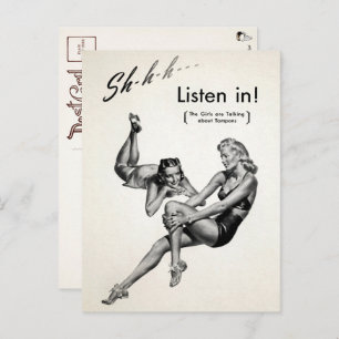 Vintage unerwünschte Werbung Postkarte 