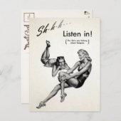 Vintage unerwünschte Werbung Postkarte (Vorne/Hinten)