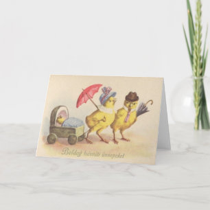 Vintage Ungar-Ostern-Gruß-Karte Feiertagskarte