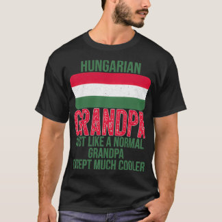 Vintage ungarische Grandpa-Ungarische Flagge für d T-Shirt