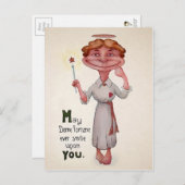 Vintage ungerade Viktorianische Postkarte (Vorne/Hinten)