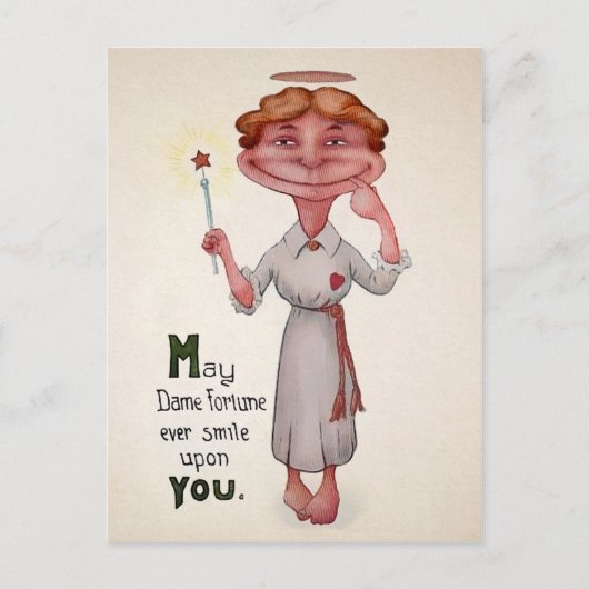 Vintage ungerade Viktorianische Postkarte (Vorderseite)