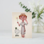 Vintage ungerade Viktorianische Postkarte (Stehend Vorderseite)