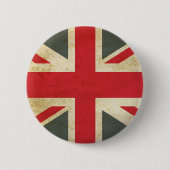 Vintage Union Jack British Flag Button (Vorderseite)