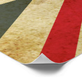 Vintage Union Jack British Flag Poster (Ecke)