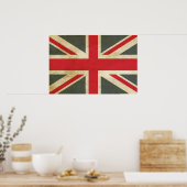Vintage Union Jack British Flag Poster (Küche)