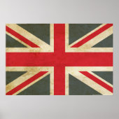 Vintage Union Jack British Flag Poster (Vorne)