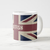 Vintage Union Jack BRITISH Jumbo Tee Tasse (Vorderseite Rechts)