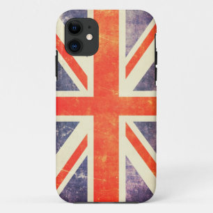 Vintage-Union-Jack-Flagge iPhone 11 Hülle
