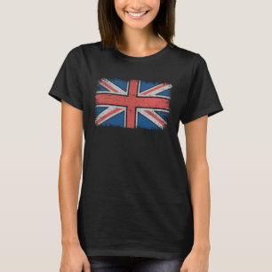 Vintage-Union-Jack-Flagge England britischer Stolz T-Shirt