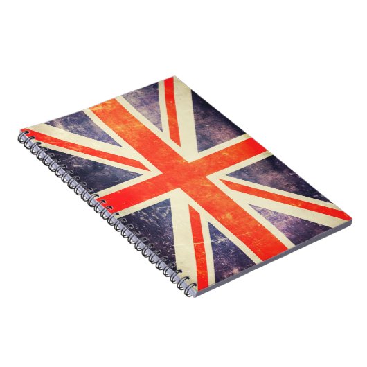 Vintage-Union-Jack-Flagge Notizblock (Rechte Seite)