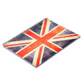 Vintage-Union-Jack-Flagge Notizblock (Linke Seite)