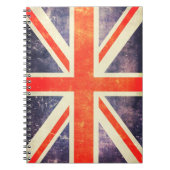 Vintage-Union-Jack-Flagge Notizblock (Vorderseite)