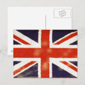 Vintage Union Jack Postkarte (Vorne/Hinten)