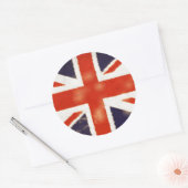 Vintage Union Jack Round Stickers (Umschlag)