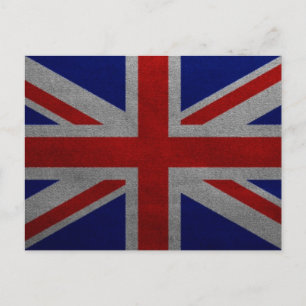 Vintage Union Jack Vereinigtes Königreich Britisch Postkarte