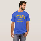 Vintage Universität Pittsburgh Pennsylvania T-Shirt (Vorne ganz)
