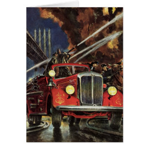 Vintage-Unternehmen, Feuerwehrleute Feuerwehr Feue
