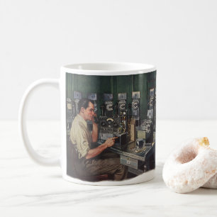 Vintage-Unternehmen, Telefon-Fernsprechapparat-Rep Kaffeetasse