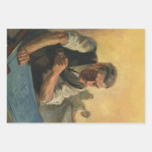 Vintage Unternehmensarchitektur und Gebäude-Bluepr Geschenkpapier Set (Vorderseite)