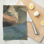 Vintage Unternehmensarchitektur und Gebäude-Bluepr Geschirrtuch (Viertel Falte)