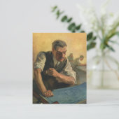 Vintage Unternehmensarchitektur und Gebäude-Bluepr Postkarte (Stehend Vorderseite)