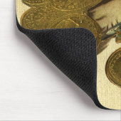 Vintage Unternehmensfinanzierung, Goldmünzen in Ge Mousepad (Ecke)