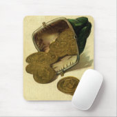 Vintage Unternehmensfinanzierung, Goldmünzen in Ge Mousepad (Mit Mouse)