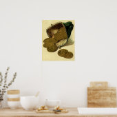 Vintage Unternehmensfinanzierung, Goldmünzen in Ge Poster (Küche)