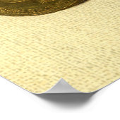 Vintage Unternehmensfinanzierung, Goldmünzen in Ge Poster (Ecke)