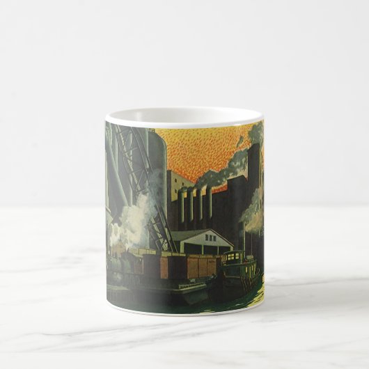 Vintage Unternehmensgruppe, Herstellung auf Dock Kaffeetasse (Mittel)