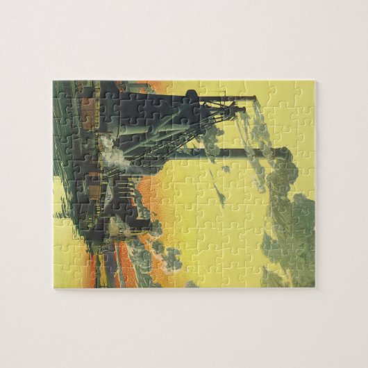 Vintage Unternehmensgruppe, Herstellung auf Dock Puzzle (Horizontal)