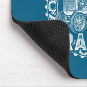 Vintage - Unterschätze niemals einen Mann mit eine Mousepad (Ecke)