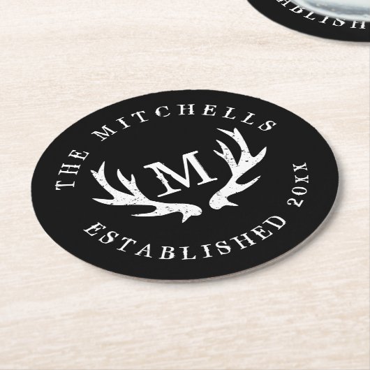 Vintage Untersetzer für Hochzeitsfeier (Angewinkelt)