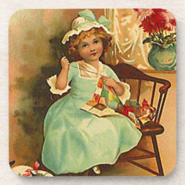 Vintage Untersetzer Quilter beschäftigte